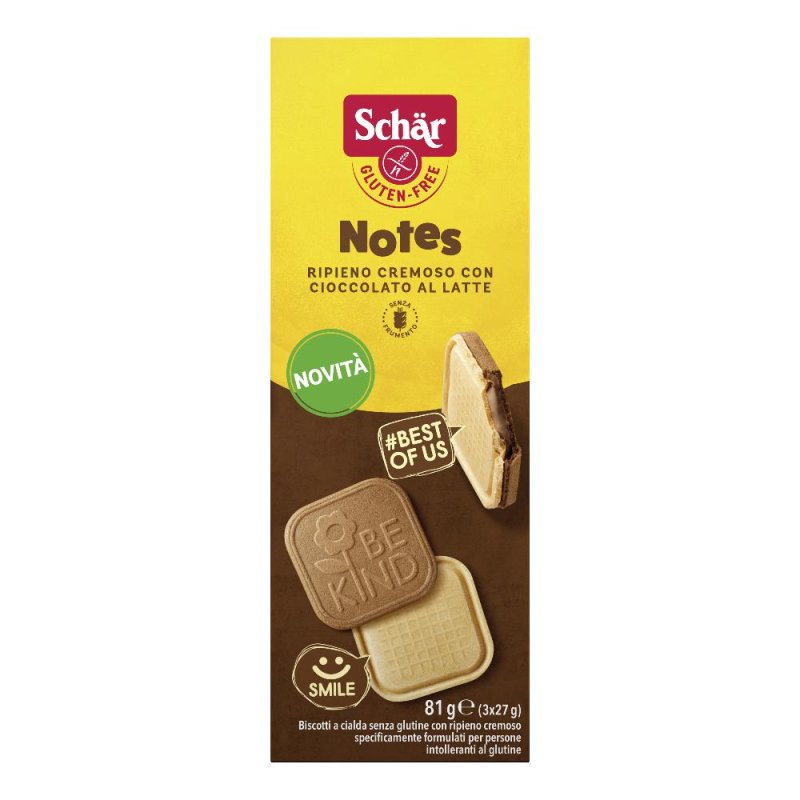 Schar - Notes Biscotto Confezione 81 G Schar - Notes Biscotto Confezione 81 G