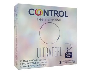 Control Finissimo Ultrafeel Preservativi Molto Sottili, 3 profilattici