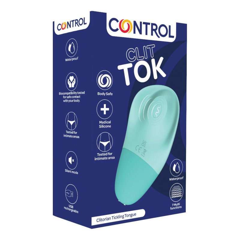 Control Clit Tok Stimolatore Clitorideo a Suzione Ricaricabile in Silicone per Donna Control Clit Tok Stimolatore Clitorideo a Suzione Ricaricabile in Silicone per Donna