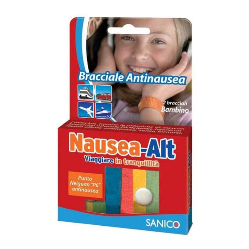 Sanico Nausea-Alt Bracciale Antinausea Bambino 2 Pezzi Sanico Nausea-Alt Bracciale Antinausea Bambino 2 Pezzi