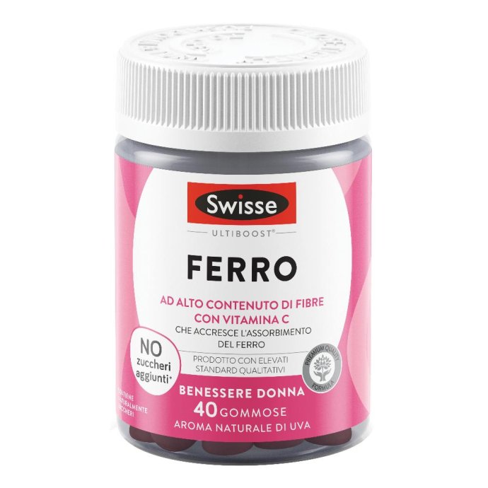 Swisse Ferro Integratore con Ferro e Vitamine per il Benessere della Donna 40 gommose Swisse Ferro Integratore con Ferro e Vitamine per il Benessere della Donna 40 gommose