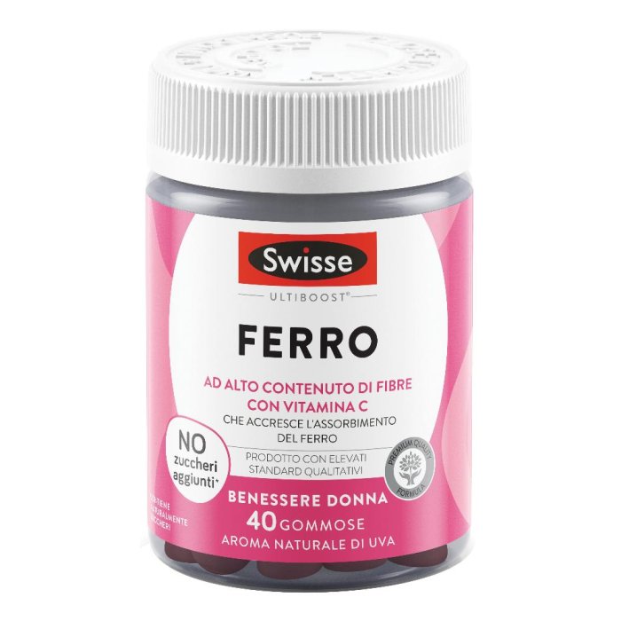 Swisse Ferro Integratore con Ferro e Vitamine per il Benessere della Donna 40 gommose Swisse Ferro Integratore con Ferro e Vitamine per il Benessere della Donna 40 gommose