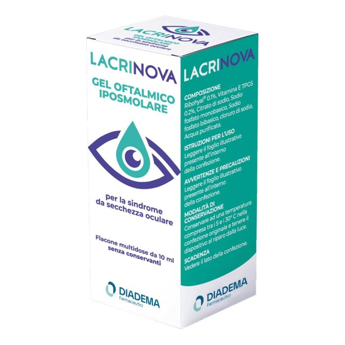 Lacrinova Gel Oftalmico Iposmolare Lacrime Artificiali per Occhio Secco 10ml Lacrinova Gel Oftalmico Iposmolare Lacrime Artificiali per Occhio Secco 10ml