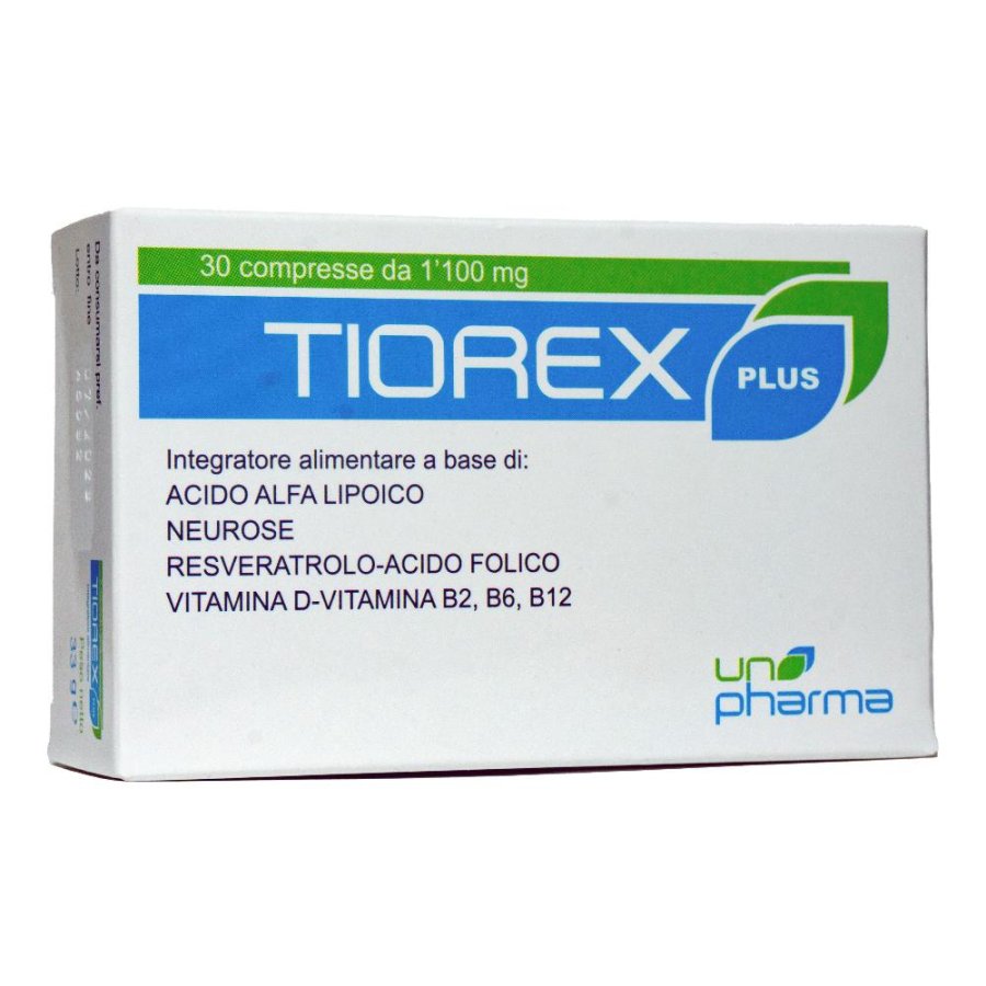 Tiorex Plus 20 Compresse Integratore Alimentare Antiossidante per Supporto del Fegato e delle Difese dell’Organismo Tiorex Plus 20 Compresse Integratore Alimentare Antiossidante per Supporto del Fegato e delle Difese dell’Organismo