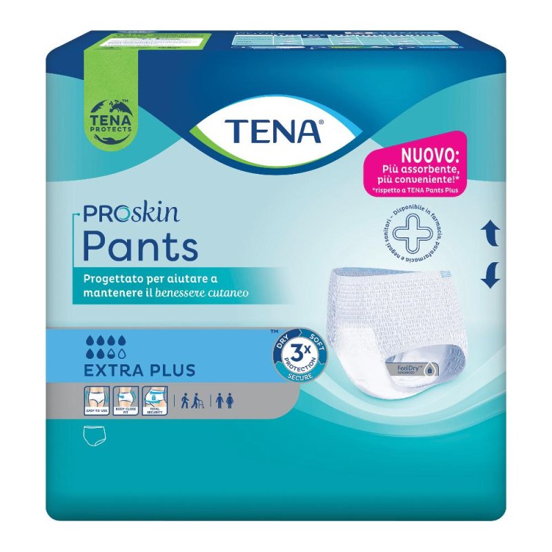 Tena Pants Extra Plus mutandine assorbenti monouso 10pz Tena Pants Extra Plus mutandine assorbenti monouso 10pz
