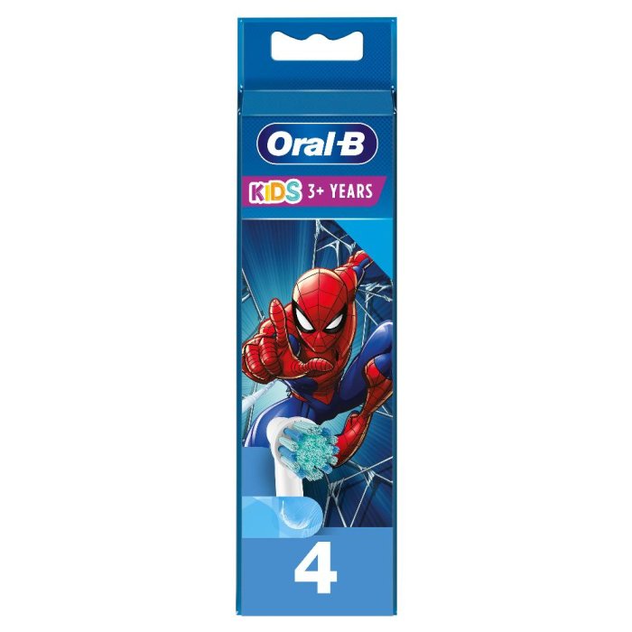 Oralb power refill eb10 spiderman 4 pezzi Oralb power refill eb10 spiderman 4 pezzi