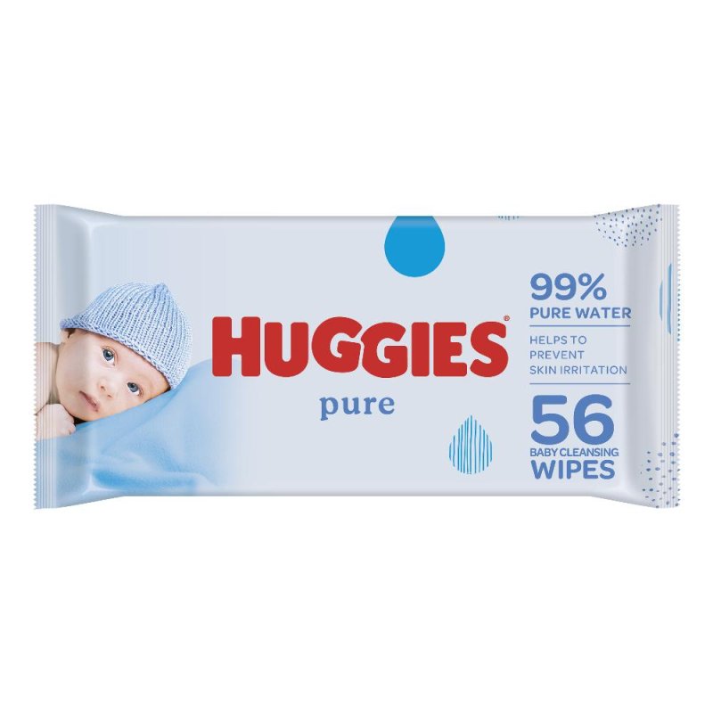 Huggies salvietta Pure singola - salvietta umidificata pura per pelle delicata Huggies salvietta Pure singola - salvietta umidificata pura per pelle delicata