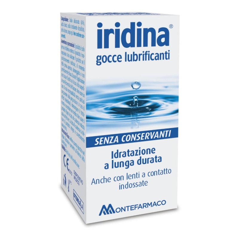 Iridina Gocce Oculari Lubrificanti 10ml + Hydra Repair 10ml + Pochette Iridina Gocce Oculari Lubrificanti 10ml + Hydra Repair 10ml + Pochette