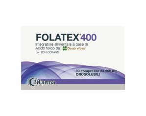 Folatex 400 - Integratore Alimentare a Base di Acido Folico 90 compresse