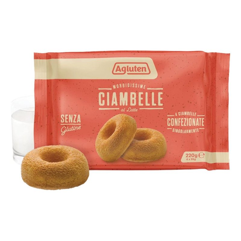 Agluten Ciambelle Senza glutine 4 pezzi da 55g Agluten Ciambelle Senza glutine 4 pezzi da 55g