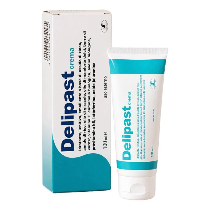 Delipast Emulsione Cutanea Lenitiva 100 Millilitri &ndash; Trattamento Idratante e Protettivo per Pelle Secca e Irritata