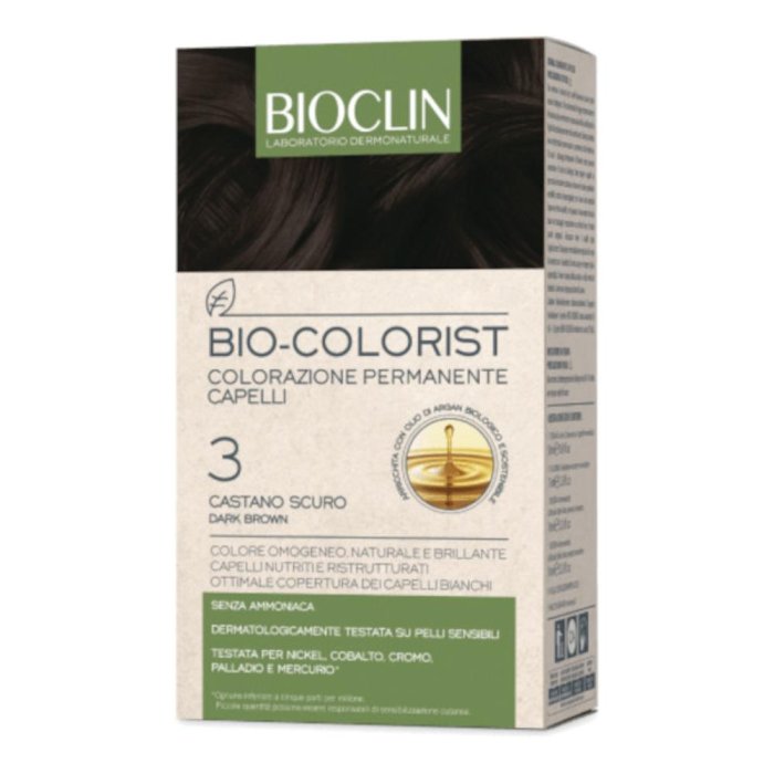 BIOCLIN Bio-Colorist - Colorazione Permanente Colore 3 Castano Scuro BIOCLIN Bio-Colorist - Colorazione Permanente Colore 3 Castano Scuro