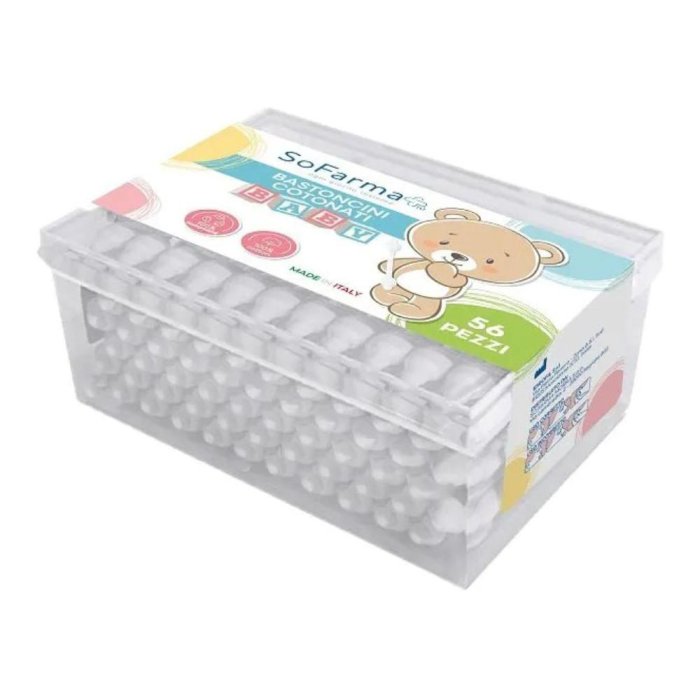 Bastoncini Cotonati Baby in Cotone Puro 56 Pezzi – Bastoncini Ovetto Delicati per Neonati e Bambini Bastoncini Cotonati Baby in Cotone Puro 56 Pezzi – Bastoncini Ovetto Delicati per Neonati e Bambini