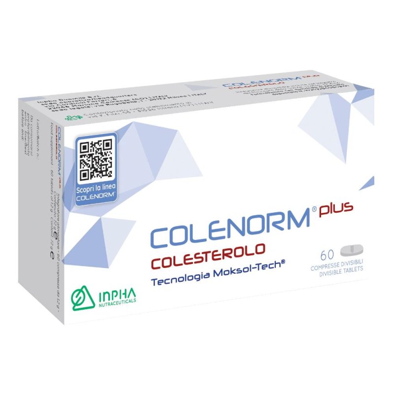 Colenorm Plus Colesterolo 60 compresse - integratore per controllo del colesterolo Colenorm Plus Colesterolo 60 compresse - integratore per controllo del colesterolo
