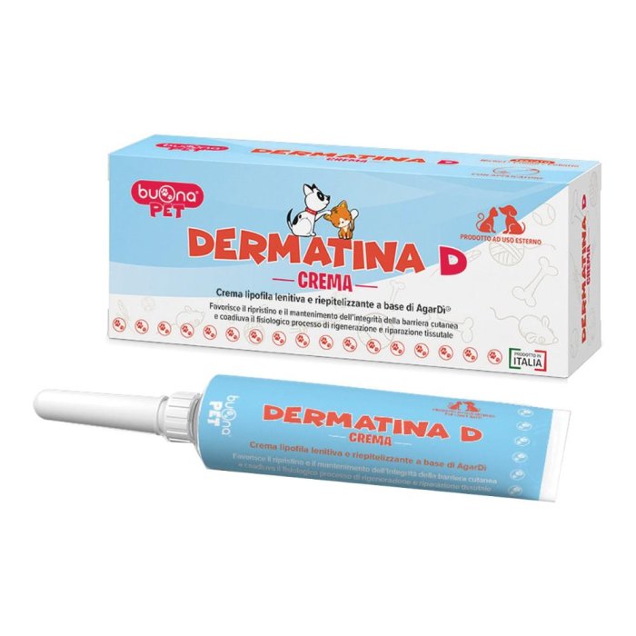 Dermatina D Crema per Cani e Gatti 30 ml – Crema Dermatologica Lenitiva per Irritazioni e Dermatiti Cutanee Dermatina D Crema per Cani e Gatti 30 ml – Crema Dermatologica Lenitiva per Irritazioni e Dermatiti Cutanee