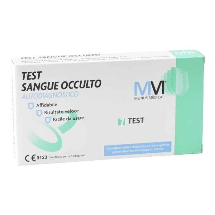Munus Medical test sangue occulto feci kit diagnostico rapido 1 pezzo Munus Medical test sangue occulto feci kit diagnostico rapido 1 pezzo