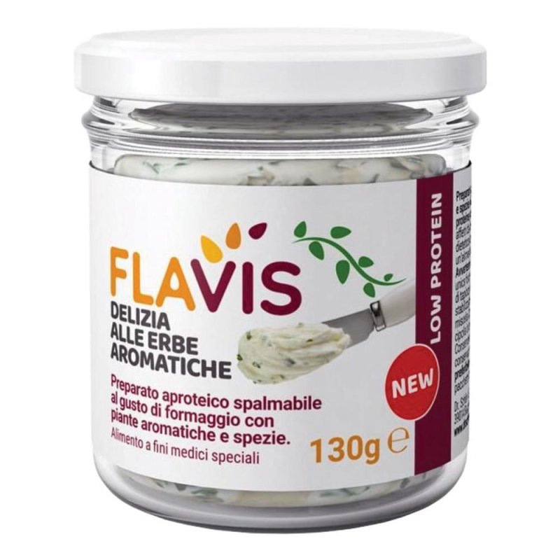 Flavis Delizia Alle Erbe Preparato Aproteico Spalmabile Al Gusto Formaggio 130 G Flavis Delizia Alle Erbe Preparato Aproteico Spalmabile Al Gusto Formaggio 130 G