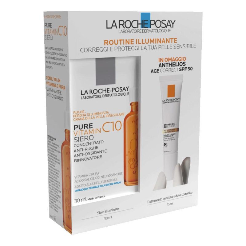La Roche Posay Kit Vitamin C10 Siero 30 Ml + Age Correct 15 Ml La Roche Posay Kit Vitamin C10 Siero 30 Ml + Age Correct 15 Ml