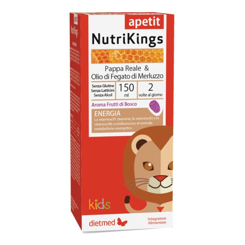 Nutrikings Apetit sciroppo 150 ml - appetizzante veterinario per cani e gatti Nutrikings Apetit sciroppo 150 ml - appetizzante veterinario per cani e gatti