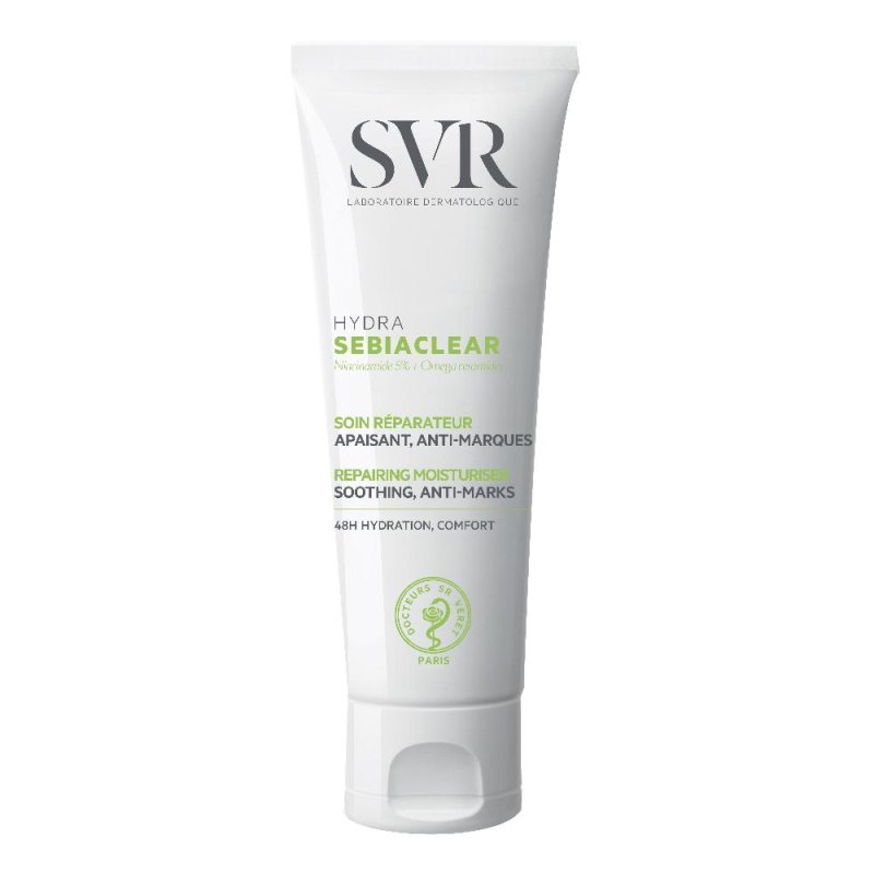 SVR Sebiaclear Hydra crema idratante lenitiva viso 40 millilitri per pelle grassa a tendenza acneica SVR Sebiaclear Hydra crema idratante lenitiva viso 40 millilitri per pelle grassa a tendenza acneica