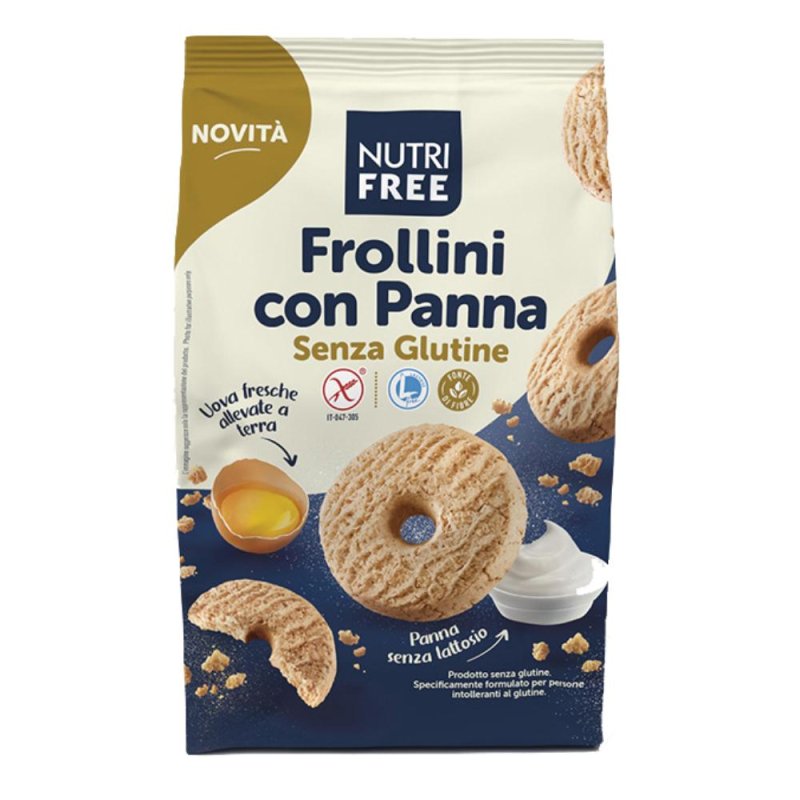 Nutrifree Frollini Com Panna 250 g Senza Glutine