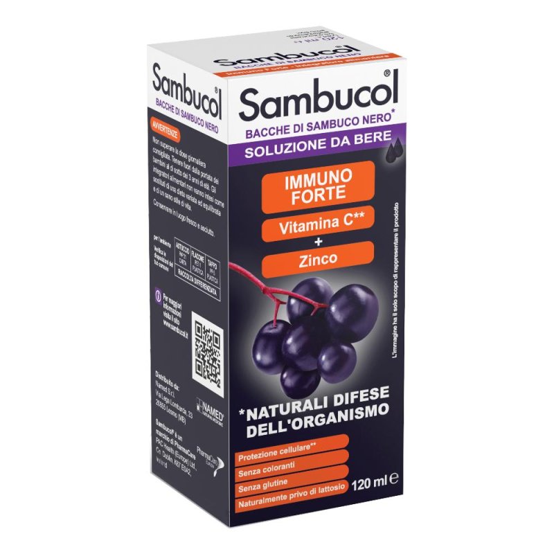 Sambucol Immuno Forte Bacche di Sambuco Nero Soluzione da bere 120 ml