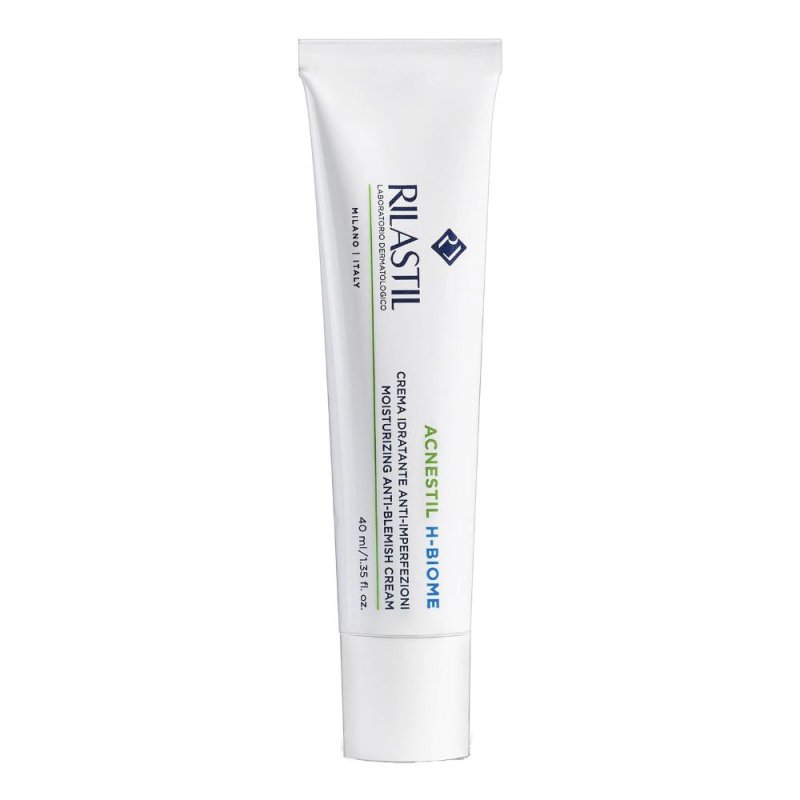 Rilastil Acnestil H Biome Crema Idratante per pelle acneica con secchezza 40 ml