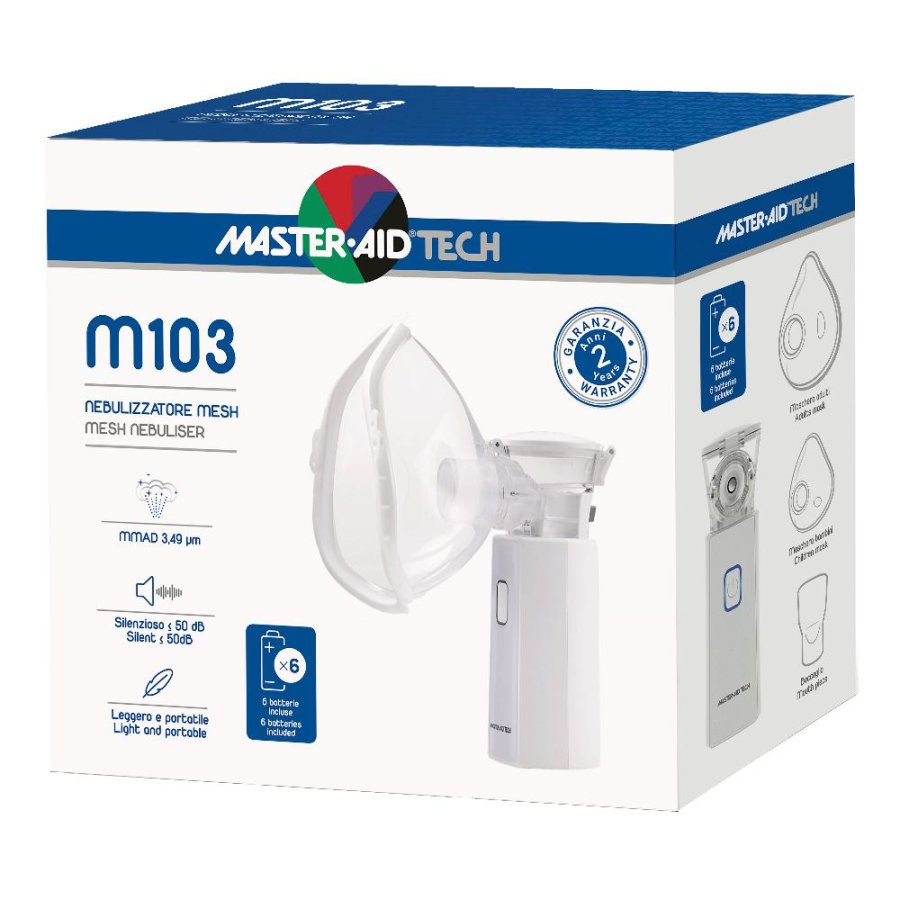 Master-Aid M103 Nebulizzatore Mesh Dispositivo Aerosol Master-Aid M103 Nebulizzatore Mesh Dispositivo Aerosol