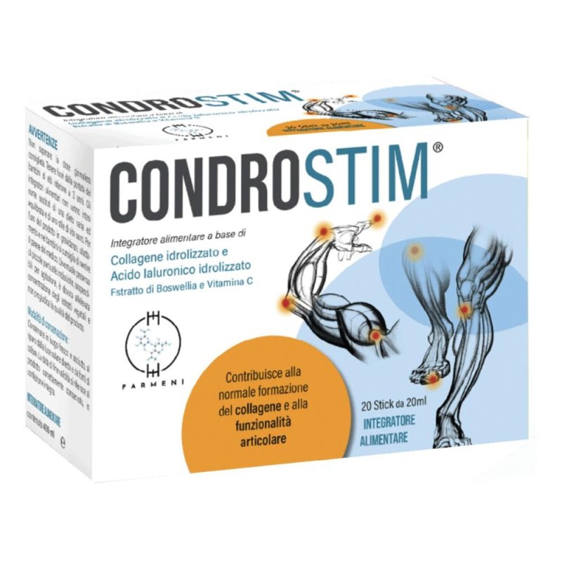 Condrostim 20 stick pack - integratore per cartilagini e articolazioni Condrostim 20 stick pack - integratore per cartilagini e articolazioni