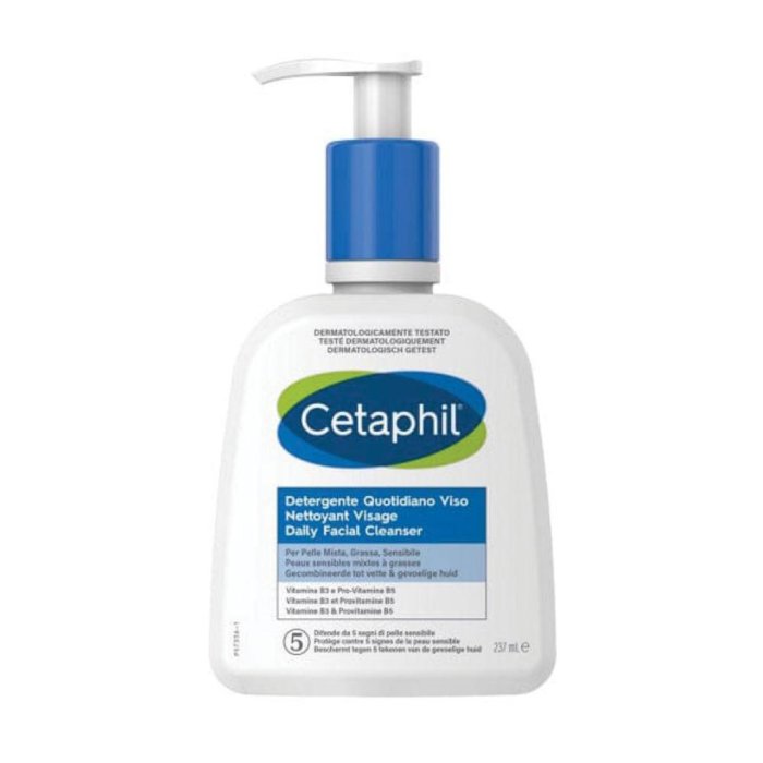 Cetaphil Detergente Quotidiano Viso Pelle Mista Grassa Sensibile 237ml Cetaphil Detergente Quotidiano Viso Pelle Mista Grassa Sensibile 237ml