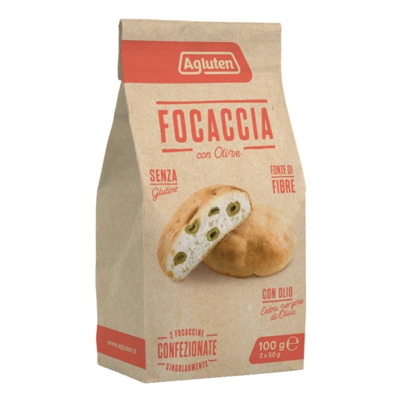 Agluten Focaccia Olive 100 g Senza Glutine Agluten Focaccia Olive 100 g Senza Glutine