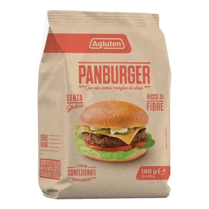Agluten Panburger 160 g - panino tipo hamburger senza glutine Agluten Panburger 160 g - panino tipo hamburger senza glutine