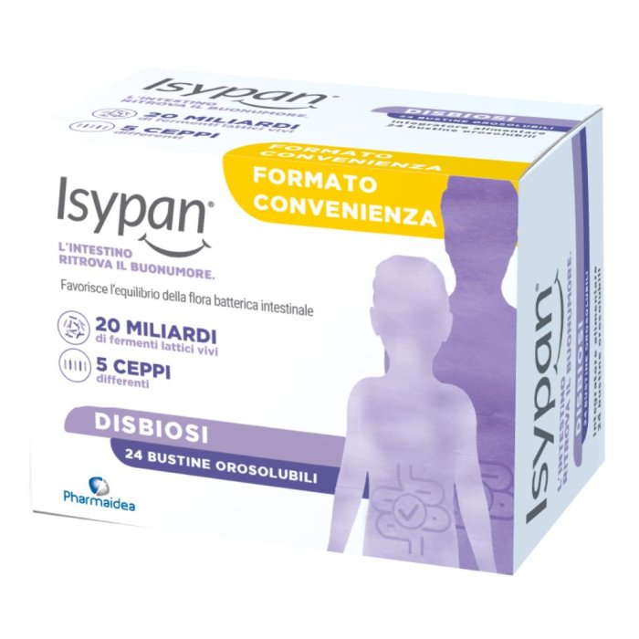 Pharmaidea Isypan - Probiotik Integratore di Probiotici e Prebiotici 24 Bustine Orosolubili Pharmaidea Isypan - Probiotik Integratore di Probiotici e Prebiotici 24 Bustine Orosolubili