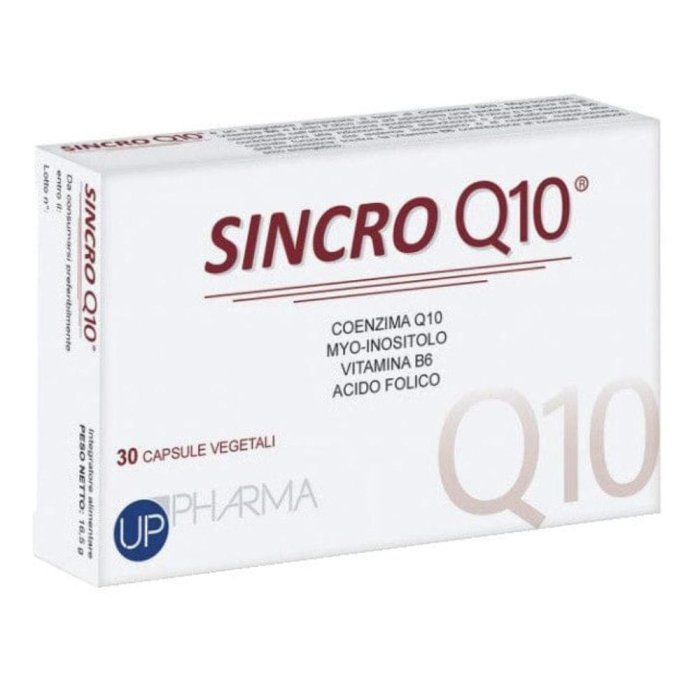 Sincro Q10 Integratore Alimentare con Coenzima Q10 in Capsule &ndash; Confezione da 30 Capsule