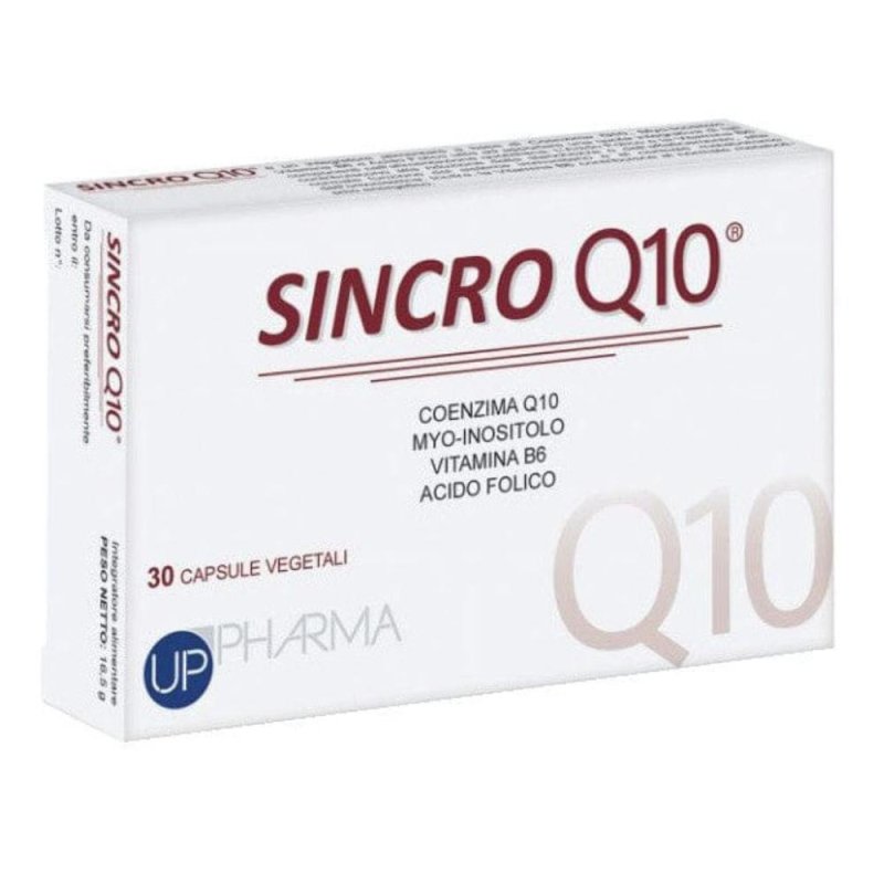 Sincro Q10 Integratore Alimentare con Coenzima Q10 in Capsule &ndash; Confezione da 30 Capsule