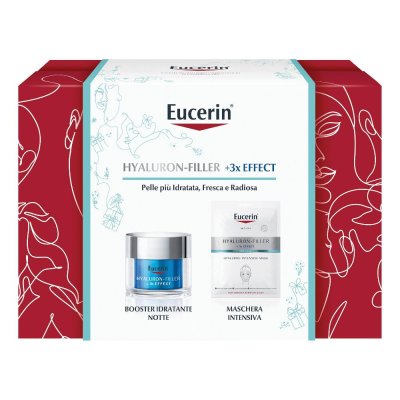 Eucerin Xsmas Hyalur Filler Booster Notte + Maschera Intensiva Viso Cofanetto Natale