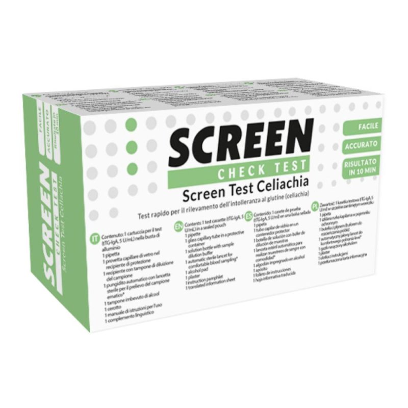 Test Celiachia Screen Domestico &ndash; Autotest Rapido per Intolleranza al Glutine da Fare a Casa