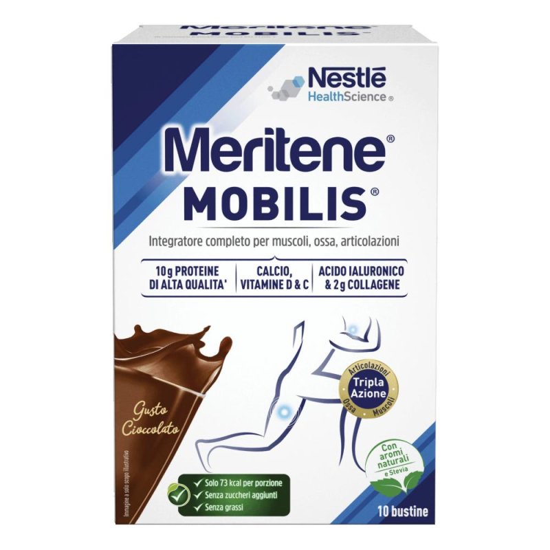 Meritene Mobilis Cioccolato Ossa e Articolazioni 10 Buste