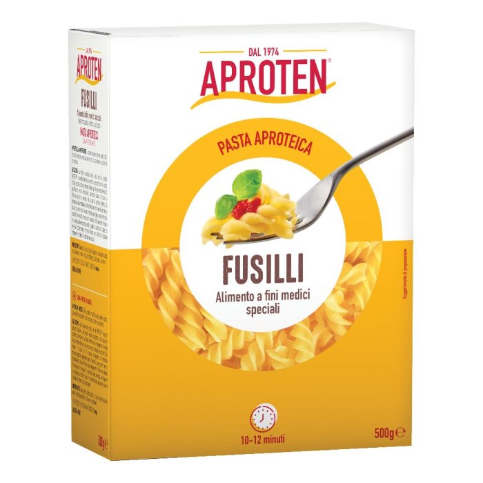 Aproten Fusilli 500 g - pasta aproteica formato fusilli Aproten Fusilli 500 g - pasta aproteica formato fusilli