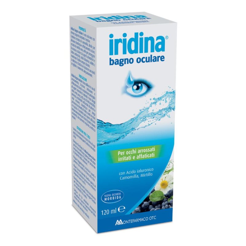 Iridina Bagno Oculare 120 ml Soluzione Delicata per Igiene e Benessere degli Occhi Iridina Bagno Oculare 120 ml Soluzione Delicata per Igiene e Benessere degli Occhi