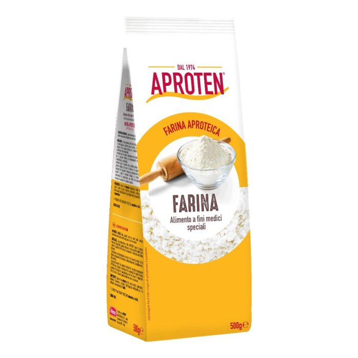 Aproten Farina: Farina a Basso Contenuto Proteico Senza Glutine 500 gr Aproten Farina: Farina a Basso Contenuto Proteico Senza Glutine 500 gr