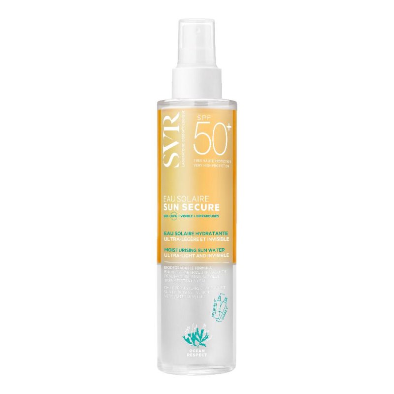 SVR Sun Secure - Eau Solaire SPF50+ Protezione Solare Bifasica Travel Size,100 ml SVR Sun Secure - Eau Solaire SPF50+ Protezione Solare Bifasica Travel Size,100 ml