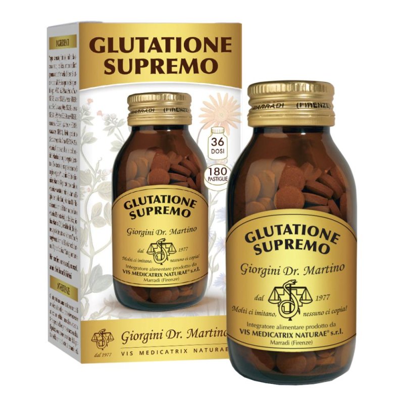 Giorgini Glutatione Supremo Integratore Depurativo 180 Pastiglie Giorgini Glutatione Supremo Integratore Depurativo 180 Pastiglie