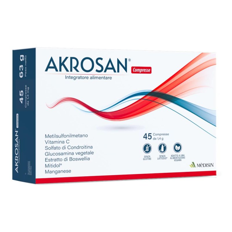 Akrosan Integratore Alimentare 45 Compresse Akrosan Integratore Alimentare 45 Compresse