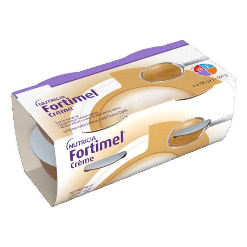 Fortimel Creme gusto caffe 4x125 g - dessert cremoso iperproteico al caffe Fortimel Creme gusto caffe 4x125 g - dessert cremoso iperproteico al caffe