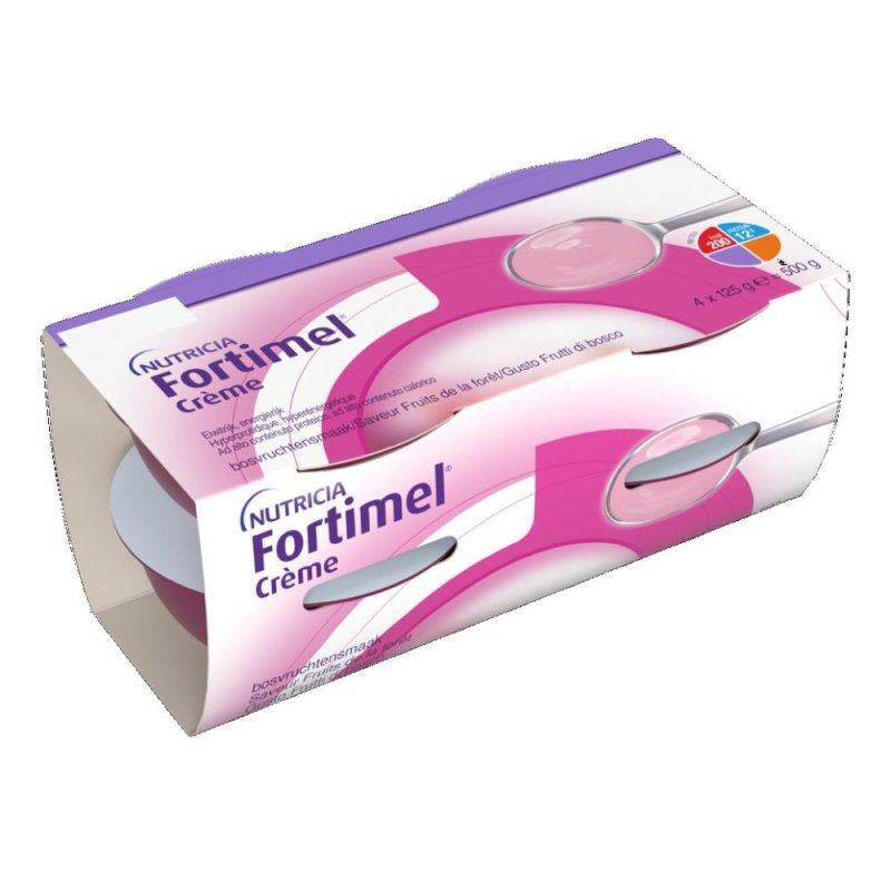 Fortimel Creme frutti di bosco 4x125 g - dessert cremoso iperproteico ai frutti di bosco