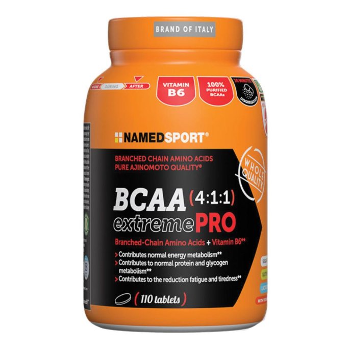 Named Sport BCAA 4:1:1 Extreme Pro Aminoacidi Ramificati 110 Compresse Named Sport BCAA 4:1:1 Extreme Pro Aminoacidi Ramificati 110 Compresse