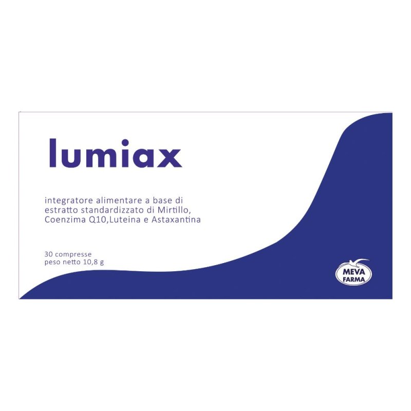 LUMIAX Integratore Per La Vista 30 Compresse Con Luteina Zeaxantina Vitamine E Minerali