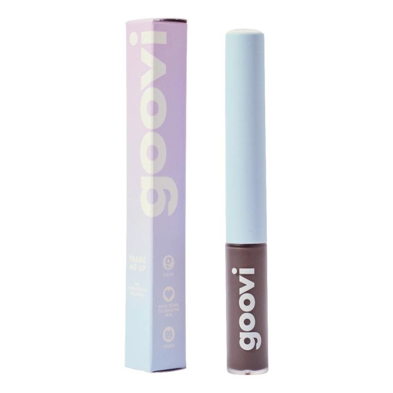 Goovi Frame Me Up Gel Sopracciglia Colorato 04 Dark Brown to Black, 5ml