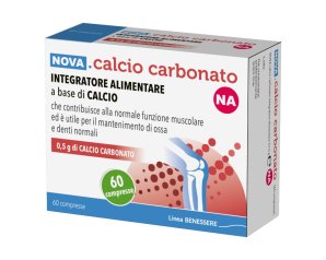 Nova Calcio Carbonato NA 0,5g Integratore, 60 Compresse